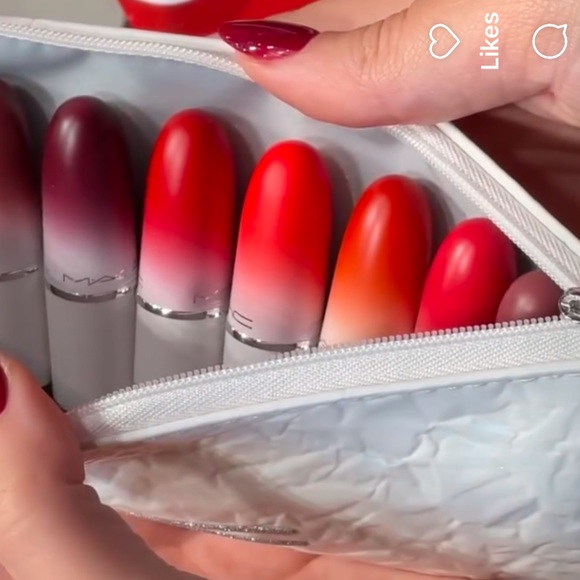 MAC Lips By The Dozen Mini Powder Kiss 💋💄💄💄🎁Lipstick set - Picture 3 of 9